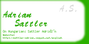 adrian sattler business card